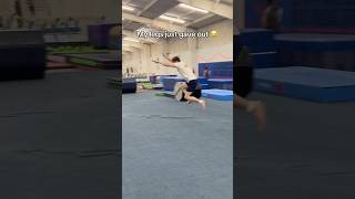 My legs said “nope” 😂 gymnast gymnastics olympics sports fail fails olympic fail fails d1 [upl. by Ardnasxela]