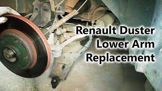 Renault Duster Lower Arm Replacement  DIY Guide [upl. by Imoin]