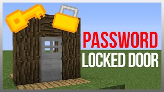 Minecraft 119 Redstone Tutorial  Password Locked Door v2 [upl. by Nilloc]