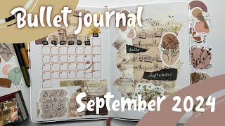 September 2024 Bullet Journal Setupplan with me [upl. by Aliakim]