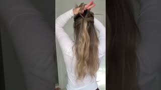 Try This Half Up Hairstyle Voluminous Ponytail Half Up Hairstyle shortsviral hairshorts [upl. by Epilef]