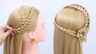 Beautiful hairstyle for girls  Quick amp Unique hairstyle for long hairs  Hairstyle for Wedding [upl. by Anyt]