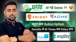 NTPC IPO Dates  Swiggy IPO  Sagility IPO  Zinca Logistics IPO  Allotment Status  Jayesh Khatri [upl. by Kohsa863]