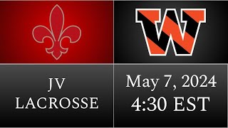 JV Lacrosse Woodberry Forest at St Christophers 2024 [upl. by Nodnorb]