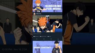 Hinatas GAME CHANGING SHOT haikyuu fyp shorts ytshorts [upl. by Dahij]