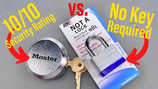 1375 “Not a Lock” vs 1010 Rated Master Lock [upl. by Kinom]