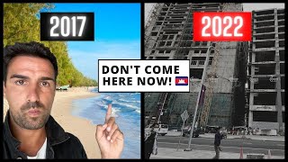 WHAT HAPPENED TO SIHANOUKVILLE 🇰🇭 Shocking transformation in 2022 Kampong Som  Cambodia vlog [upl. by Nohcim]