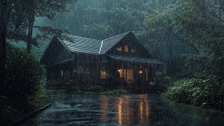 Deep Sleep in 5 Minutes with Heavy Rain in the Forest  Natural Sounds for Sleep and Meditation [upl. by Ellivro]