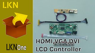 Unboxing of HDMI DVI VGA amp Audio Controller Board for LCD Panel [upl. by Aivatco533]