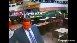 Beirut car bomb blast captured on CCTV [upl. by Devora]