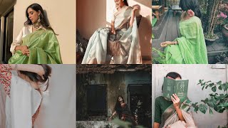 Aesthetic saree poses ideassaree posessaree photography ideas✨❤️ [upl. by Jezabel893]