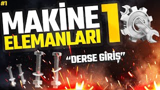 MAKİNE ELEMANLARI 1 GİRİŞ Dersin Detaylı Analizi  MAKEL 1 [upl. by Meekah]