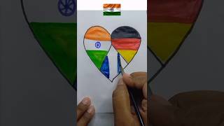 Indipendence Day Drawing 🇮🇳🇩🇪🇧🇧  Republic Day Drawing shorts art independenceday shortsfeed [upl. by Ellegna]