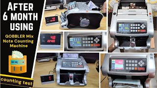 After 6 month using  GOBBLER GB8888E Mix Note Counting Machine with Fake Note Detection review [upl. by Selry841]