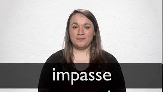 How to pronounce IMPASSE in British English [upl. by Yartnod]