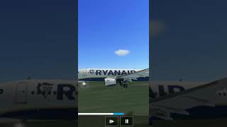 RFS real flight simulator Airbus Ryanair flight smooth landing [upl. by Eeslehc]