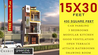 3D Home Design  15x30 Small House Plan  15 feet by 30 Feet Home Plan  Full Detail  House DoctorZ [upl. by Irrak665]