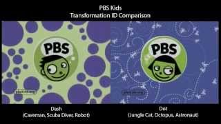 PBS Kids  Transformation ID Comparison Dash vs Dot [upl. by Nagn316]