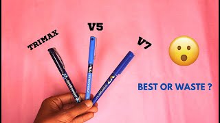 Reynolds Trimax Vs Pilot V5 Vs Pilot V7 😍  pilot reynolds [upl. by Mirilla469]