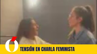 Tensión en charla feminista “¿Por qué silenciáis la violencia cuando es de inmigrantes” [upl. by Adnaloj18]