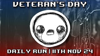 The Binding of Isaac  Curated Daily Run Veterans Day 11th Nov 2024 Rank 48 [upl. by Velleman]