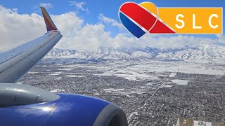 Beautiful Southwest Airlines Boeing 737700 Landing in Salt Lake City [upl. by Margarita]