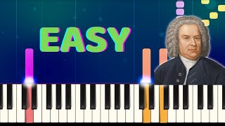 Bach  TOCCATA IN D MINOR  Easy Piano Tutorial [upl. by Davey242]