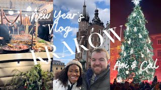 New Years in Krakow Christmas Markets Trying Out Street Food Restaurants amp Bars [upl. by Gennie750]