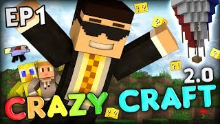 EVERY GOOD ADVENTURE STARTS WITH TROLLING  CrazyCraft 20 Ep 1 Minecraft Mods [upl. by Sasha]