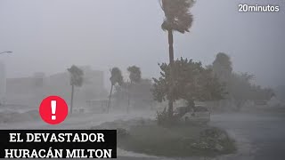 HURACÁN MILTON deja imágenes devastadoras [upl. by Collie857]