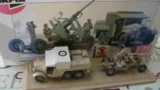 Airfix plastic kit model Bofors 40mm gun amp Morris Tractor 176 OO scale A02314V [upl. by Ylnevaeh]