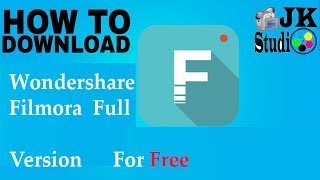 How to Download Wondershare Filmora video Full Version For Free [upl. by Wellesley]