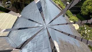 ASBESTOS SLATE AIRLESS ROOF SPRAY PAINTING [upl. by Becki106]