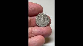 Domitian RIC 669 Date 8889 AD Silver Denarius Rome Minerva Spear Thunderbolt [upl. by Rutra574]