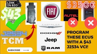 Witech 2 Program 2016 Fiat 500x TCM Dodge Chrysler Jeep RAM with 43 VCI LINK IN DESCRIPTION [upl. by Zacherie]