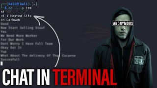 Chat Like Hackers in Terminal  Kali Linux  Hackbits [upl. by Neirb]