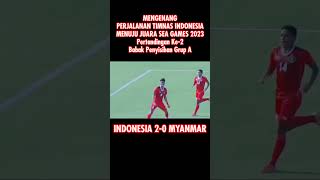 PERTANDINGAN KEDUA  PERJALANAN TIMNAS MENUJU JUARA SEA GAMES 2023 football indonesia myanmar [upl. by Ofella]