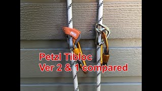 Petzl Tibloc Ver 2 and ver 1 compared [upl. by Nosinned]