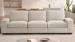 Best Modular Sofa With Storage Review  Tekamon Modular Sofa Couch with Seats Storage [upl. by Micki900]