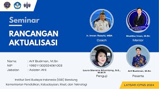 Seminar Rancangan Aktualisasi Latsar CPNS Dosen Kemdikbud 2024 [upl. by Northrup286]