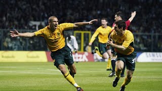 HENRIK LARSSON SCORING TO TAKE CELTIC TO THE UEFA CUP FINAL 2003 [upl. by Haag]