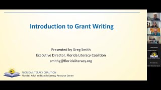 Introduction to Grant Writing Webinar [upl. by Llemmart539]