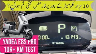 Metro Yadea E8S Pro Electric Scooter 10k Km Performance Test [upl. by Ecnadnak]