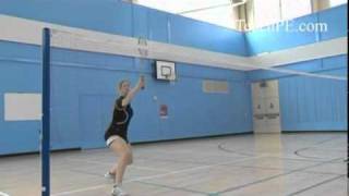 Badminton  Forehand Lob [upl. by Ulysses]