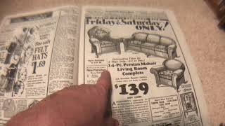 Unintentional ASMR 1929 Newspaper in Great Detail [upl. by Eylatan130]