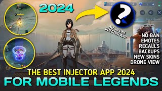 THE BEST INJECTOR APP FOR MOBILE LEGENDS 2024 IS HERE  NO BAN amp EASY TO USE [upl. by Nosreffej]