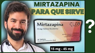 MIRTAZAPINA💊 ¿Para que sirve TRATAMIENTO DE LA DEPRESIÓN Y ANSIEDAD  MÁS [upl. by Amorete]