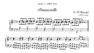 G F Handel  Passacaglia from Suite no 7 in G minor HWV 432 [upl. by Sancha]