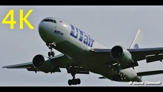 4K UTair Boeing 767200 landing at Pisa [upl. by Henriha]