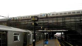 Amtrak Acela northbound over Astoria viaduct  bridge [upl. by Johnathon785]